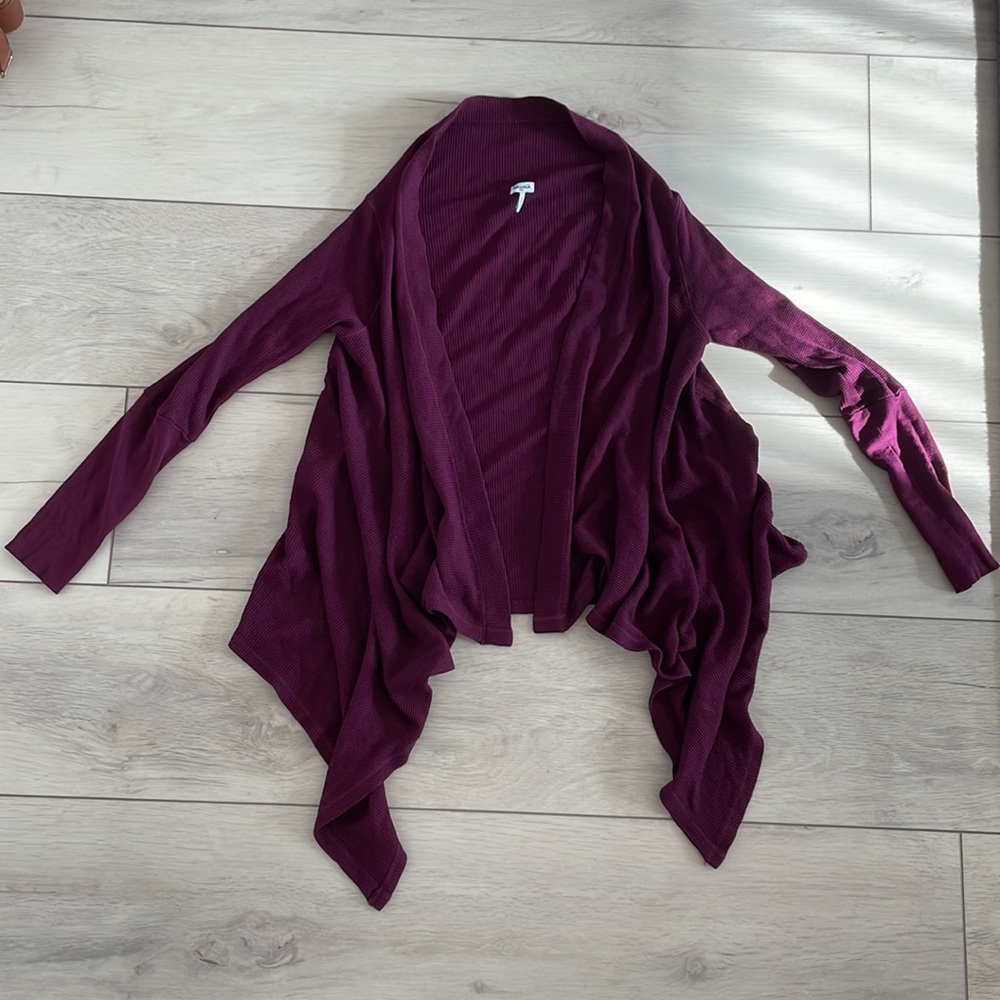 Splendid Burgundy Cardigan